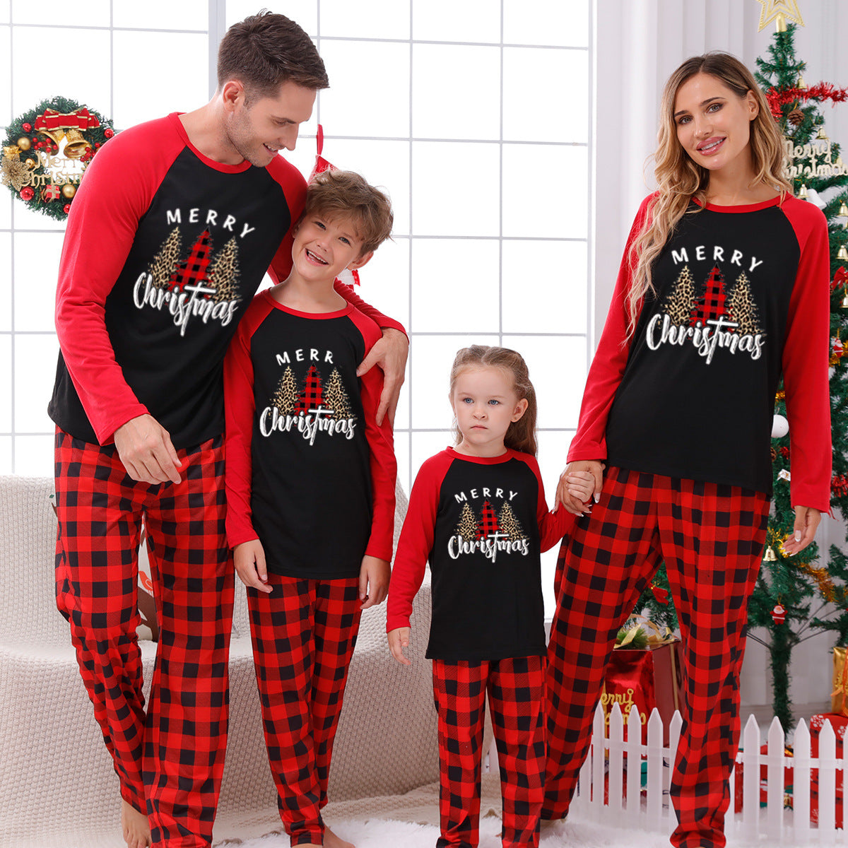π Early Christmas Pre-Sale - 50% Off -Christmas Elements Print Family Pajama Sets