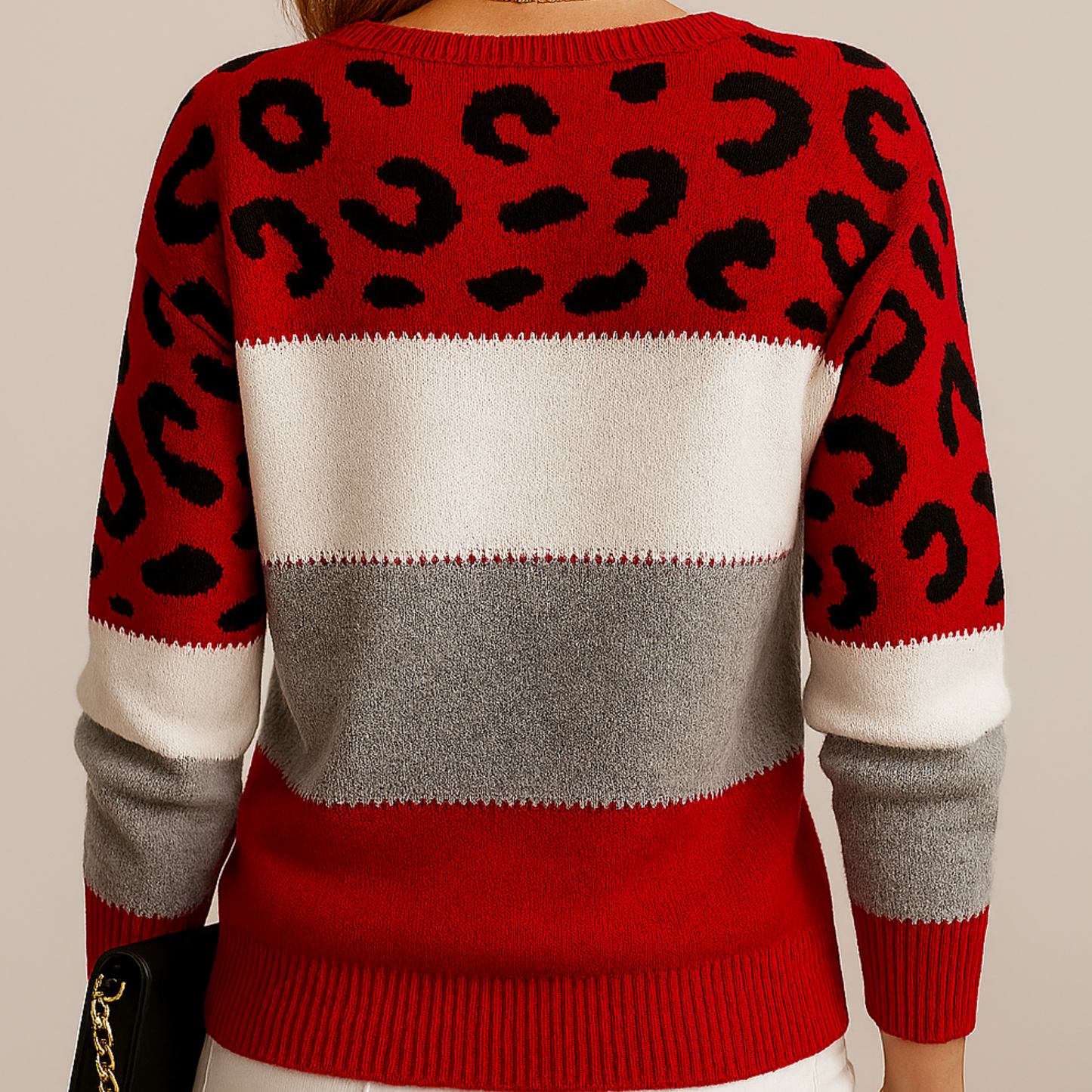 Patterned Knit Sweater