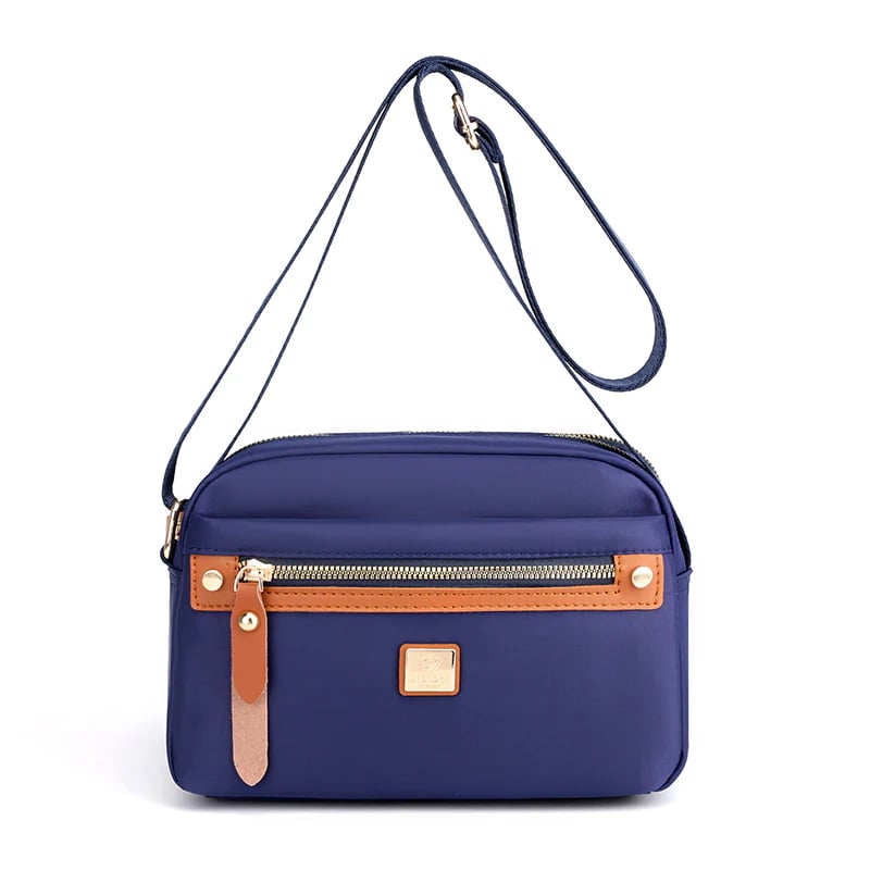 Solid Color Casual Travel Nylon Shoulder Bag
