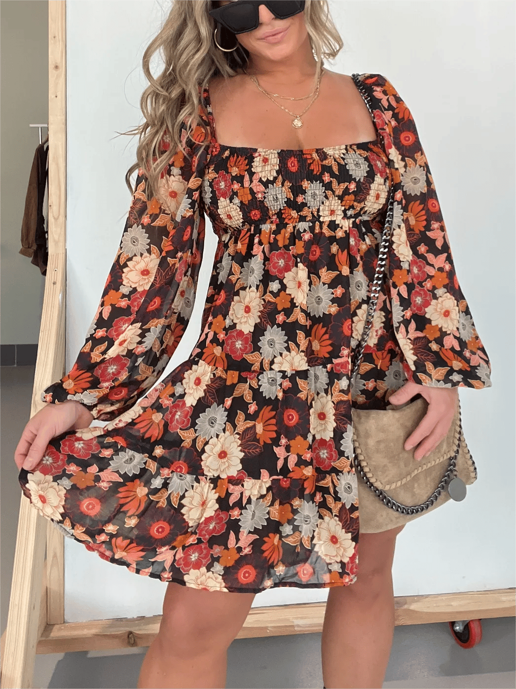 commsmarket-2024 New Foliage Tiered Dress (Buy 2 Free Shipping)