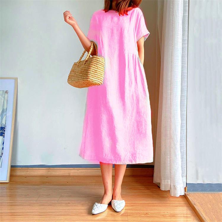 commsmarket-🔥HOT SALE🔥 Japanese Style Linen Cotton Dress(50%OFF)
