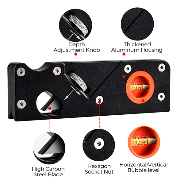 commsmarket-Chamfer Plane - Woodworking Edge Corner Flattening Tool