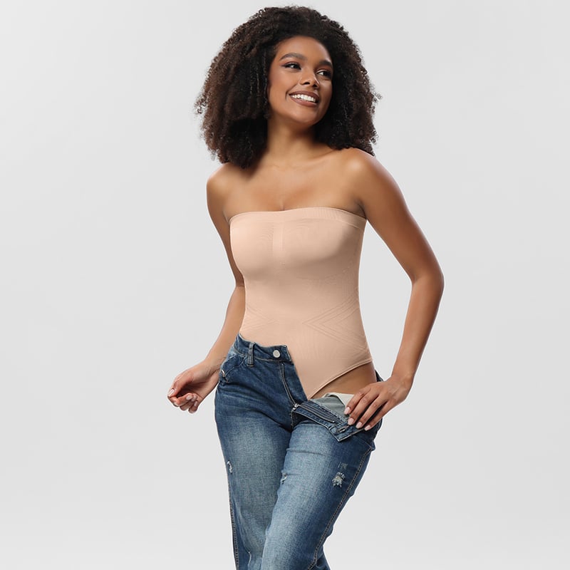 commsmarket-Bodysuit Shapewear with Removable Strap