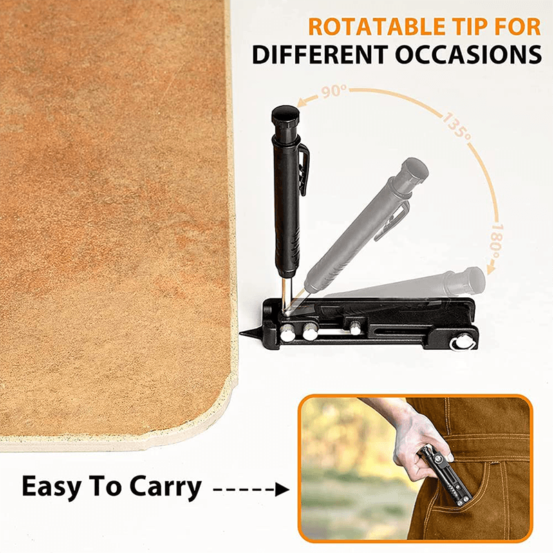 commsmarket-Crayon de Construction Multifonctionnel Outil De -Scriber Tool