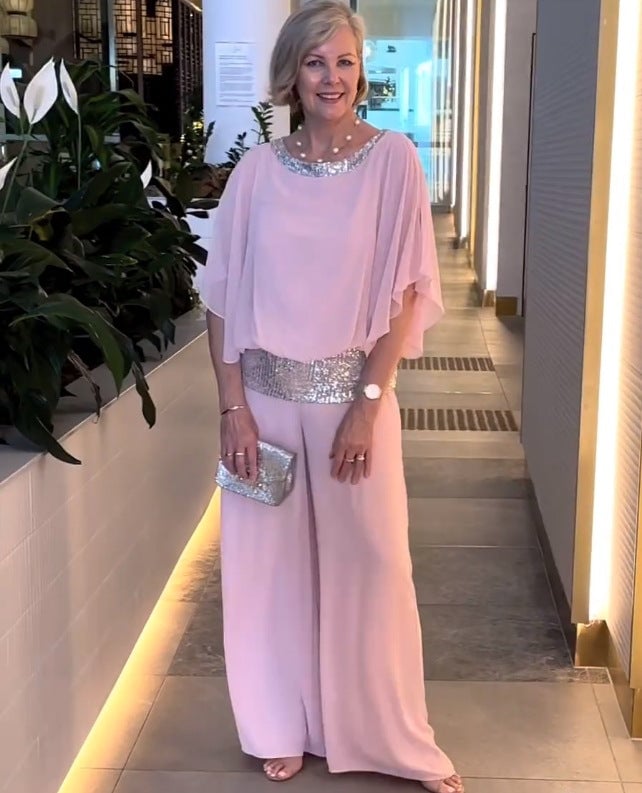 commsmarket-🔥Big Sales - 49%💃 Sequined Colorblock Elegant Two-piece Set