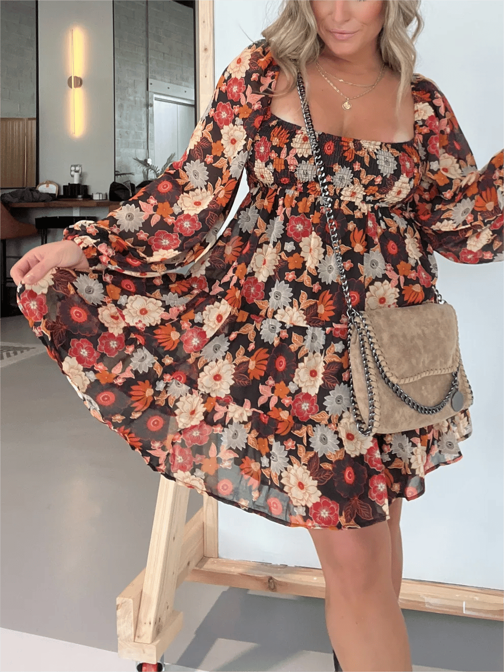 commsmarket-2024 New Foliage Tiered Dress (Buy 2 Free Shipping)