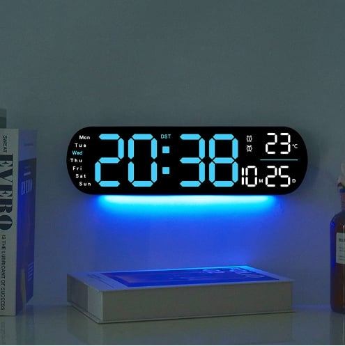 🔥Upgraded Digital Wall Clock Large Display