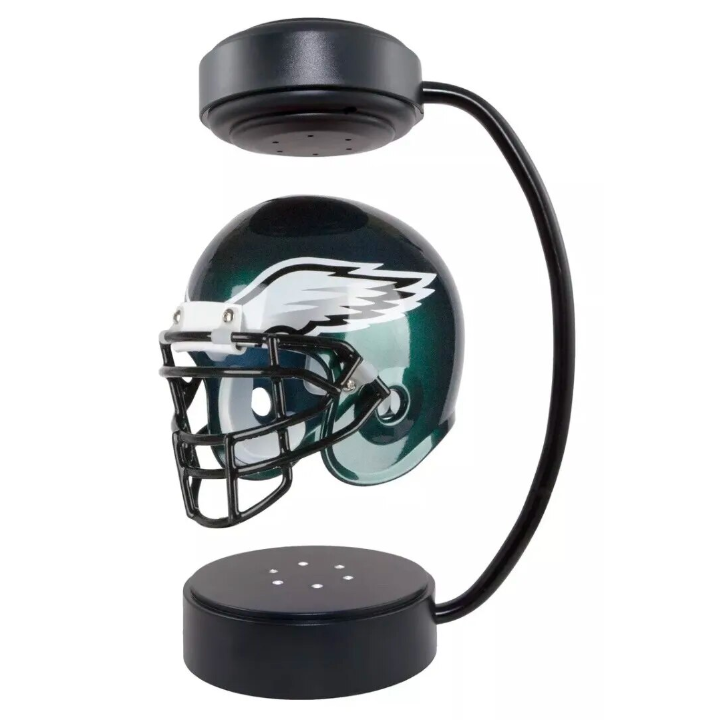 commsmarket-NFL Rotating Levitating Hover Helmet With LED Lighting & Hover Football With Bluetooth Speaker