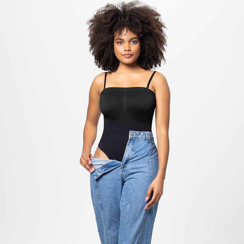 commsmarket-Bodysuit Shapewear with Removable Strap