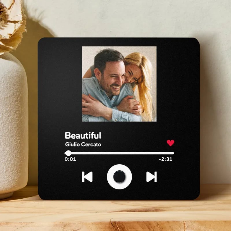 Custom Music Album Fridge Magnet After purchasing, send photos to this email (support@commsmarket.com)