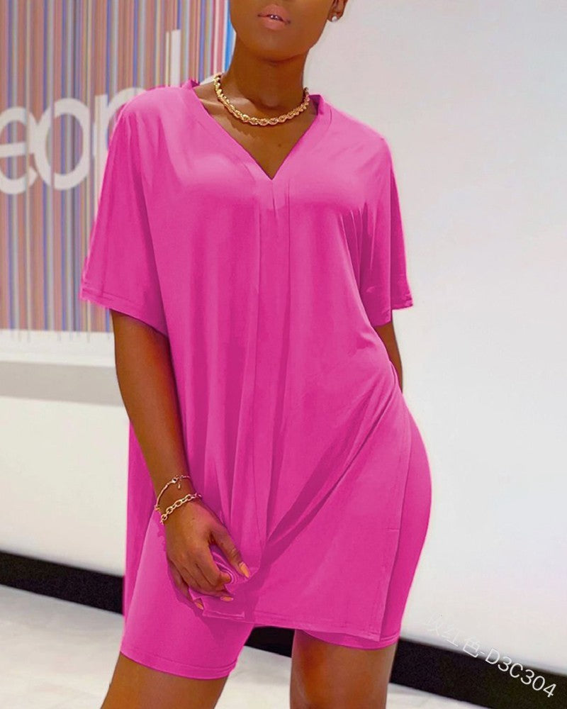 commsmarket- Promotion🔥49% OFF💃💃2024 V-Neck Dress & Shorts Set🔥