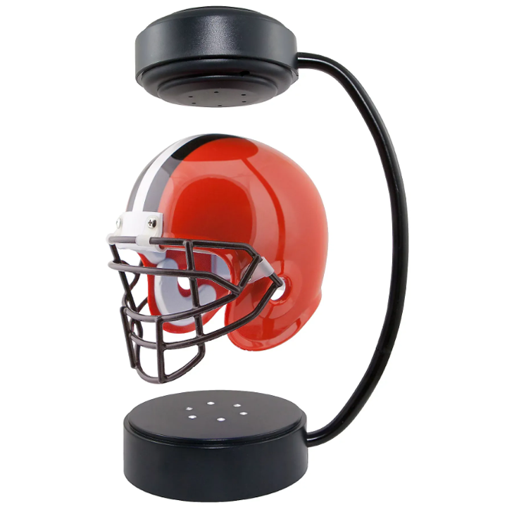 commsmarket-NFL Rotating Levitating Hover Helmet With LED Lighting & Hover Football With Bluetooth Speaker