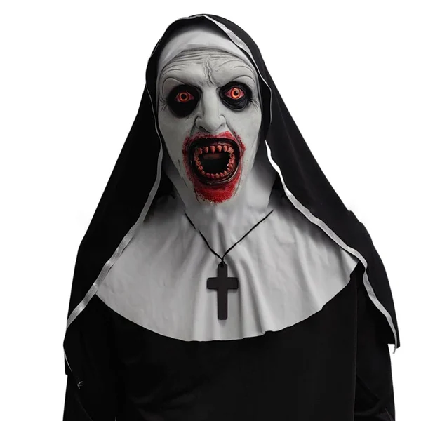 commsmarket-👻49%OFF🎃 Halloween Nun Scary Mask