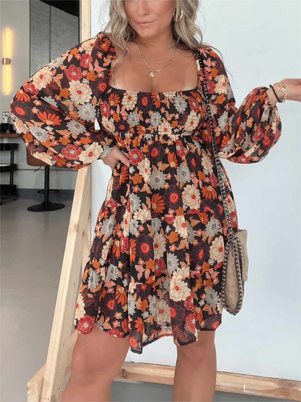 commsmarket-2024 New Foliage Tiered Dress (Buy 2 Free Shipping)
