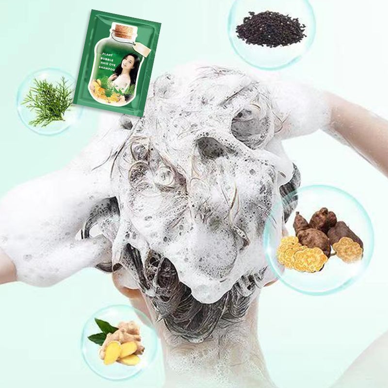 10PCS Plant Bubble Hair Dye Shampoo(49% OFF)