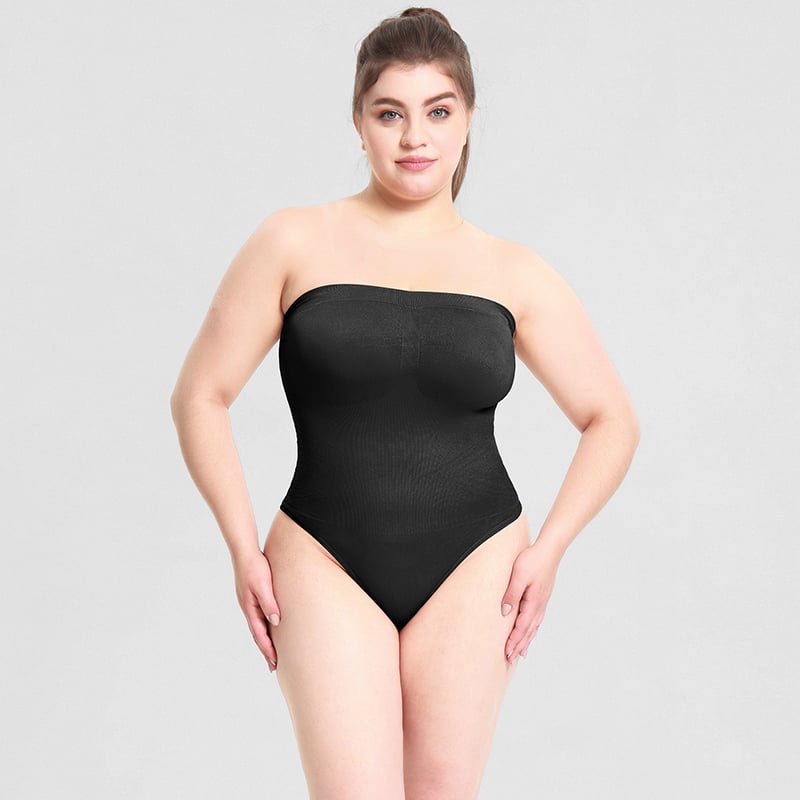 commsmarket-Bodysuit Shapewear with Removable Strap