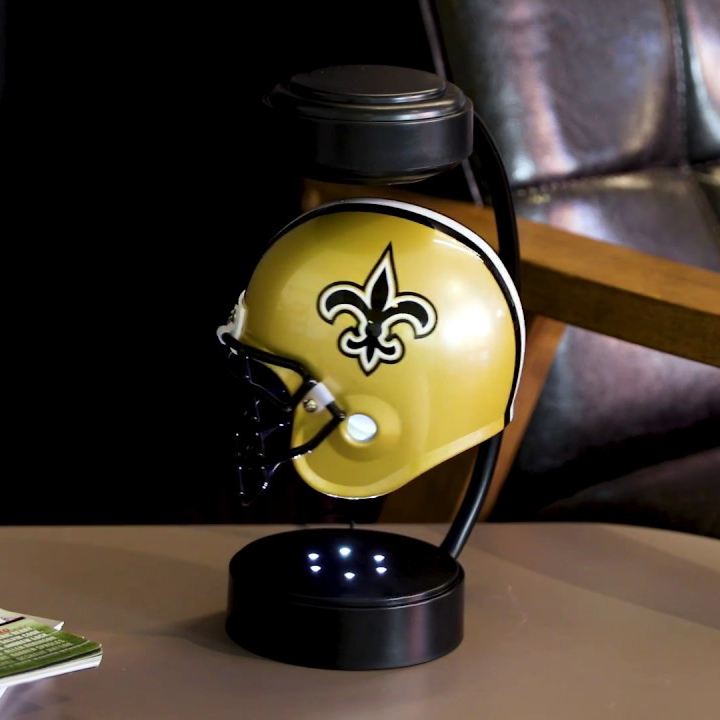 commsmarket-NFL Rotating Levitating Hover Helmet With LED Lighting & Hover Football With Bluetooth Speaker