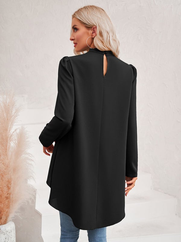 commsmarket-Women's Casual Turtleneck Fake Two Piece Shirt (BUY 2 FREE SHIPPING)