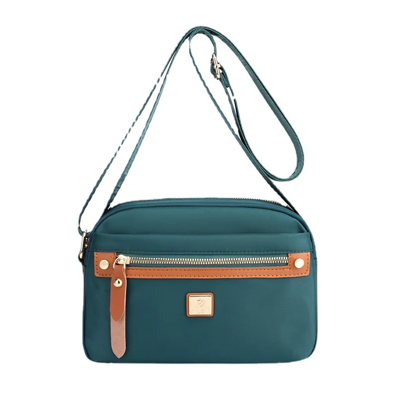 Solid Color Casual Travel Nylon Shoulder Bag