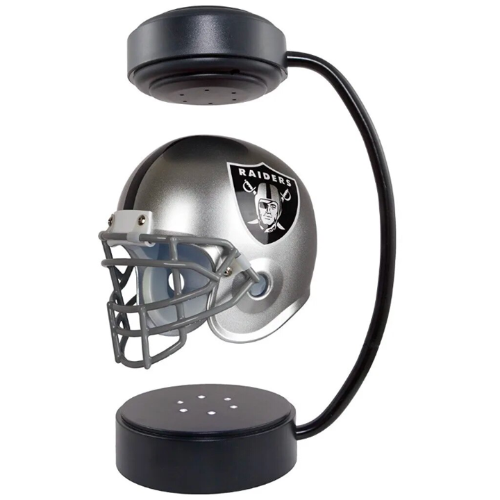 commsmarket-NFL Rotating Levitating Hover Helmet With LED Lighting & Hover Football With Bluetooth Speaker