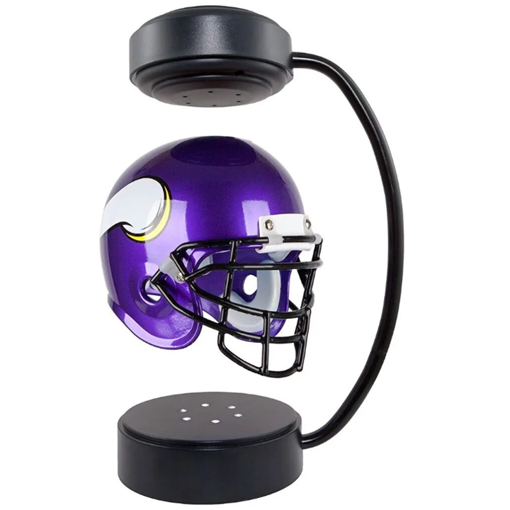 commsmarket-NFL Rotating Levitating Hover Helmet With LED Lighting & Hover Football With Bluetooth Speaker