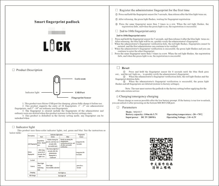 commsmarket-🔒Smart Fingerprint Padlock (Model SY11 and Model M01)