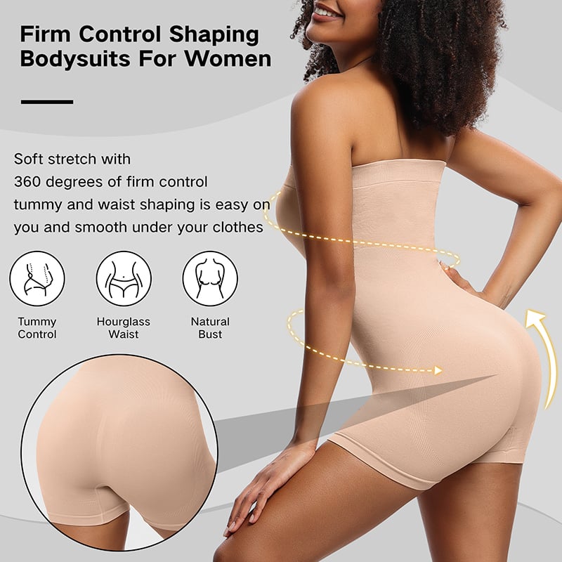 commsmarket-Bodysuit Shapewear with Removable Strap