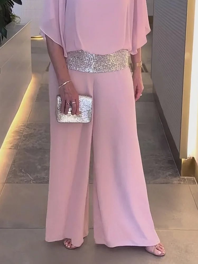 commsmarket-🔥Big Sales - 49%💃 Sequined Colorblock Elegant Two-piece Set