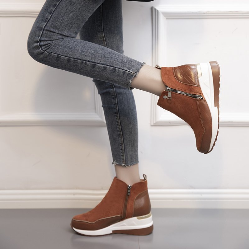 commsmarket-Women's Comfortable And Warm Genuine Leather Orthopedic Boots
