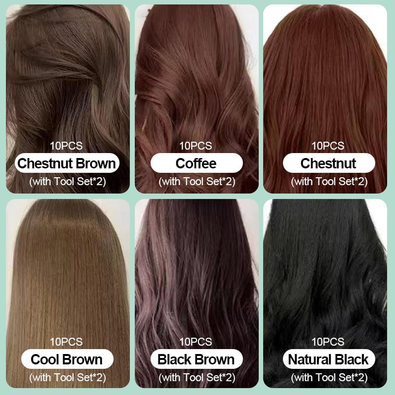 10PCS Plant Bubble Hair Dye Shampoo(49% OFF)
