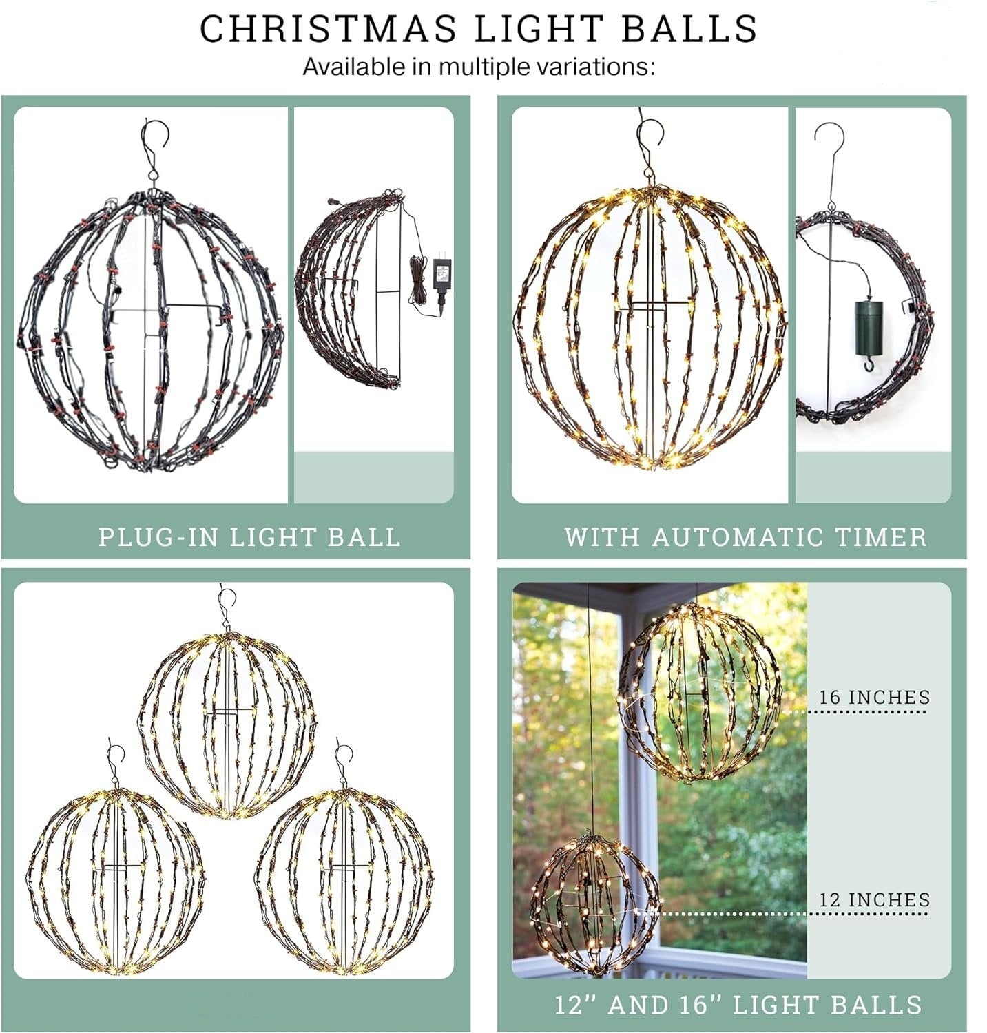 🎅2024 Christmas Promos🔥Durable, Waterproof, Long-lasting, Lightweight Bright Light Ball