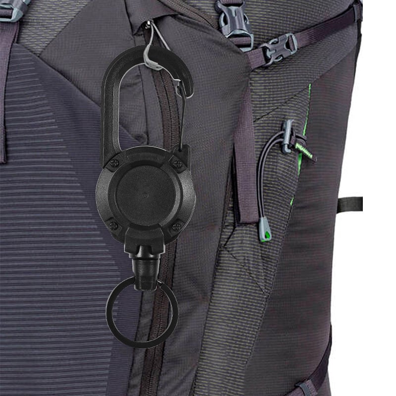 commsmarket-💥49% OFF💥Outdoor Automatic Retractable Wire Rope Luya Tactical Keychain