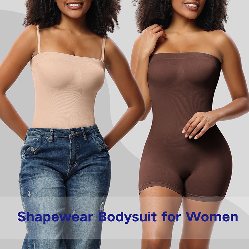 commsmarket-Bodysuit Shapewear with Removable Strap