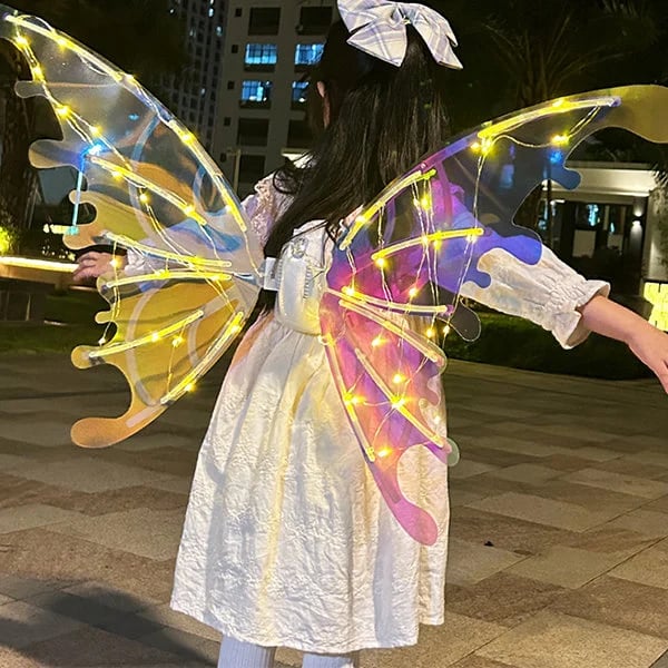 🦋🧚♀Electric Butterfly Elf Wings with Glowing Lights