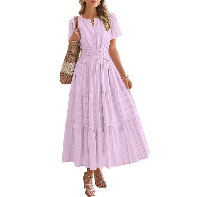 Pleated Maxi Dress