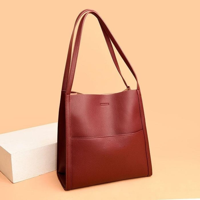 commsmarket-⏰ Promotion 49% OFF⏰Solid color genuine leather shoulder bag