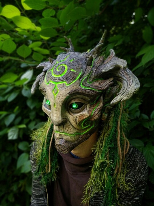 commsmarket-Green Man Forest Spirit Mask Costume Accessories Masks