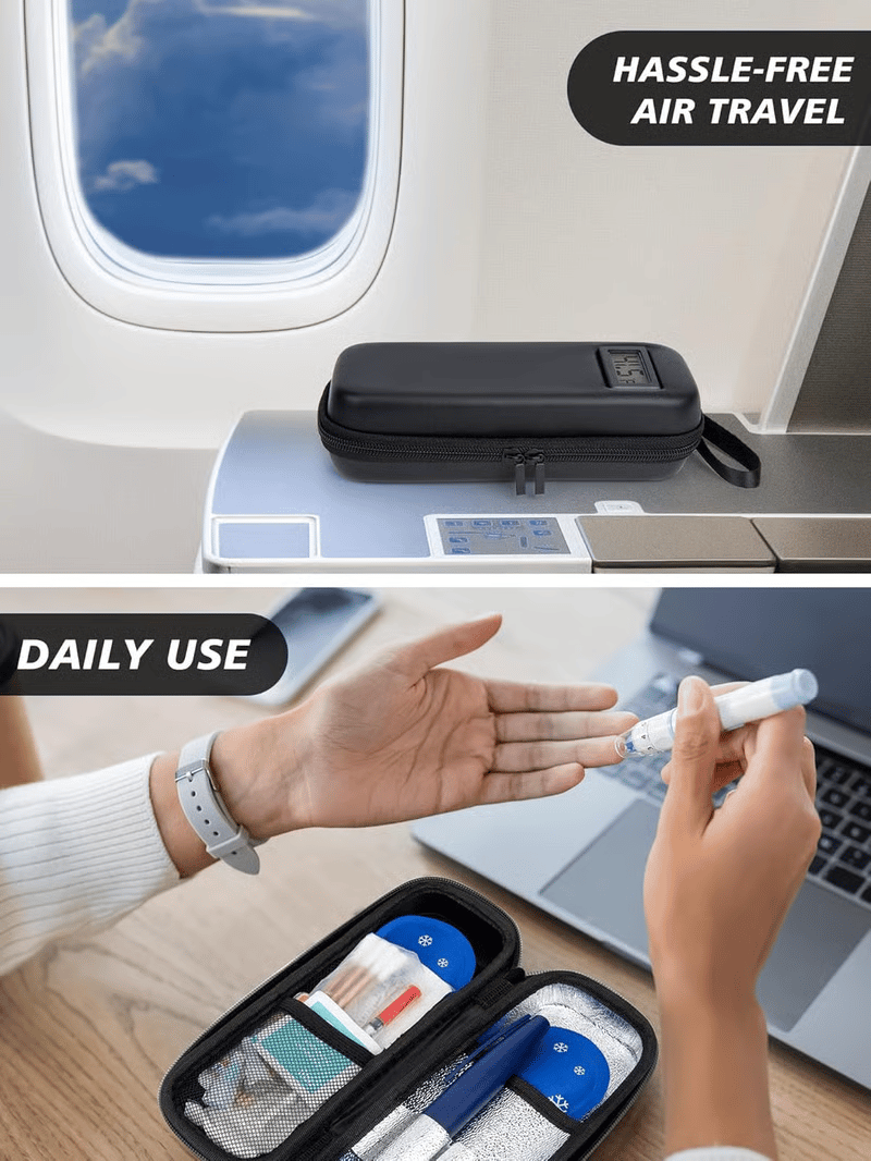 💉 Travel Worry-Free - ✨ Insulin Cooler Travel Case - For Safe, Cool Storage Anywhere!