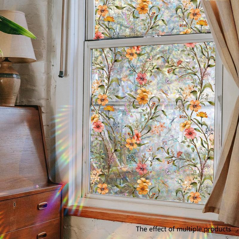 Floral Pattern Window Sticker