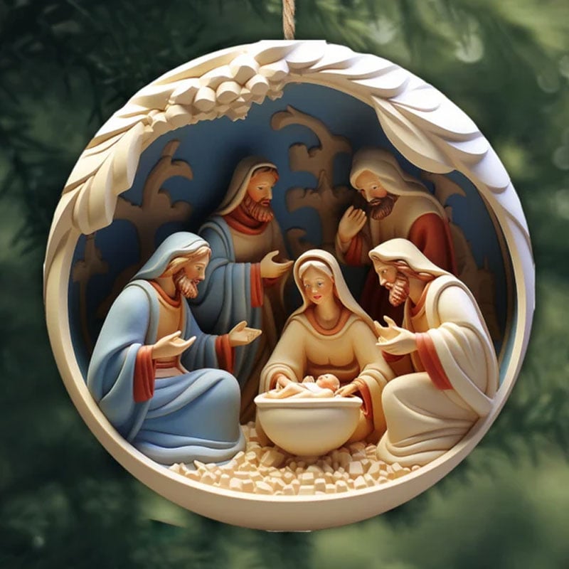 commsmarket-Nativity Christmas ornament