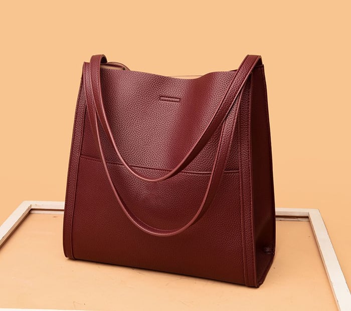 commsmarket-⏰ Promotion 49% OFF⏰Solid color genuine leather shoulder bag