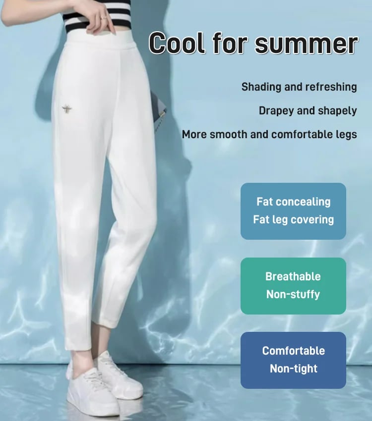 commsmarket-Loose-fitting high-waisted slacks—(Buy 2 pieces for free shipping)