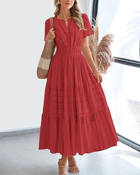 Pleated Maxi Dress