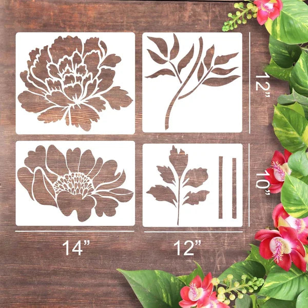 commsmarket-🔥DIY decoration🌻-Garden Fence Large Flower Stencils