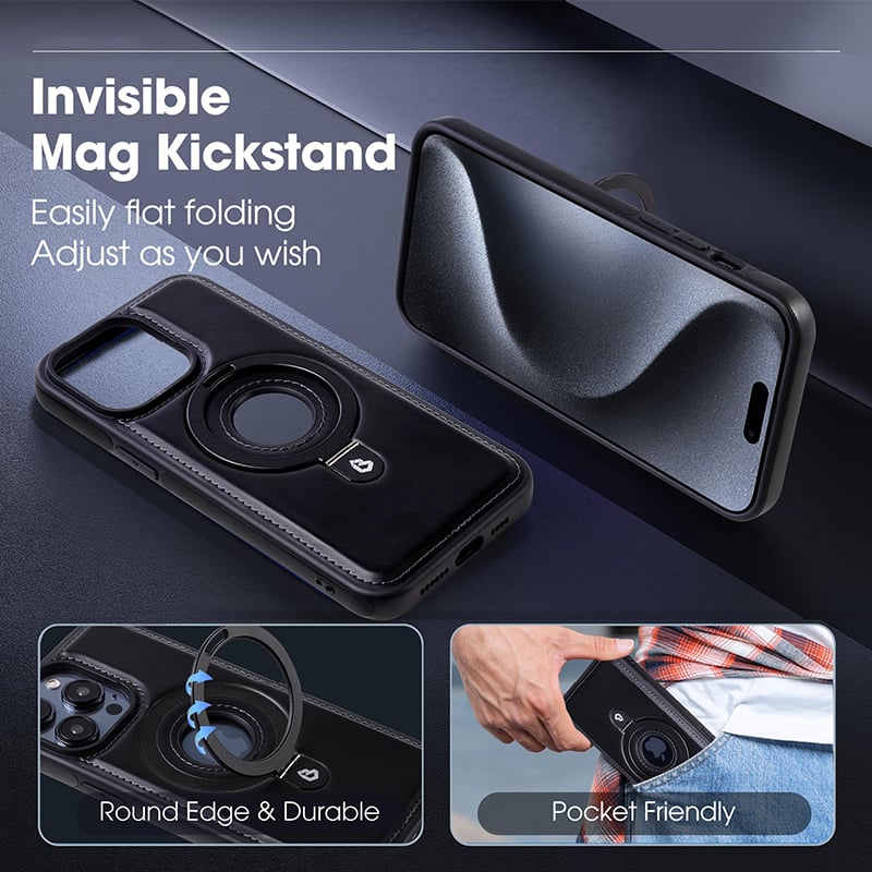 commsmarket-Luxurious  Invisible Stand iPhone Case