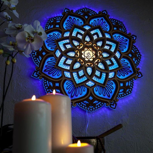 commsmarket-Mandala Yoga Room Night Light LED[BUY 2 FREE SHIPPING]