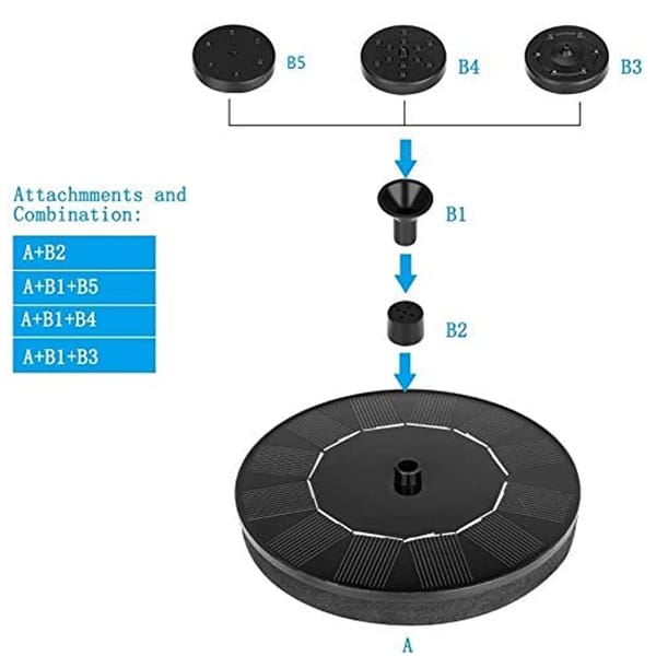 commsmarket-🎁Best Mother's Day Gift Of 2024🎁 - Solar outdoor fountain-The perfect garden decoration