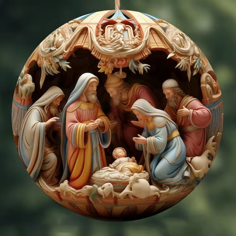 commsmarket-Nativity Christmas ornament