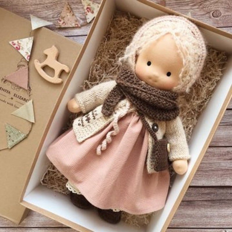 🎁🎁The Best Gift for Kids-Handmade Waldorf Doll👧(Buy2 Free Shipping)