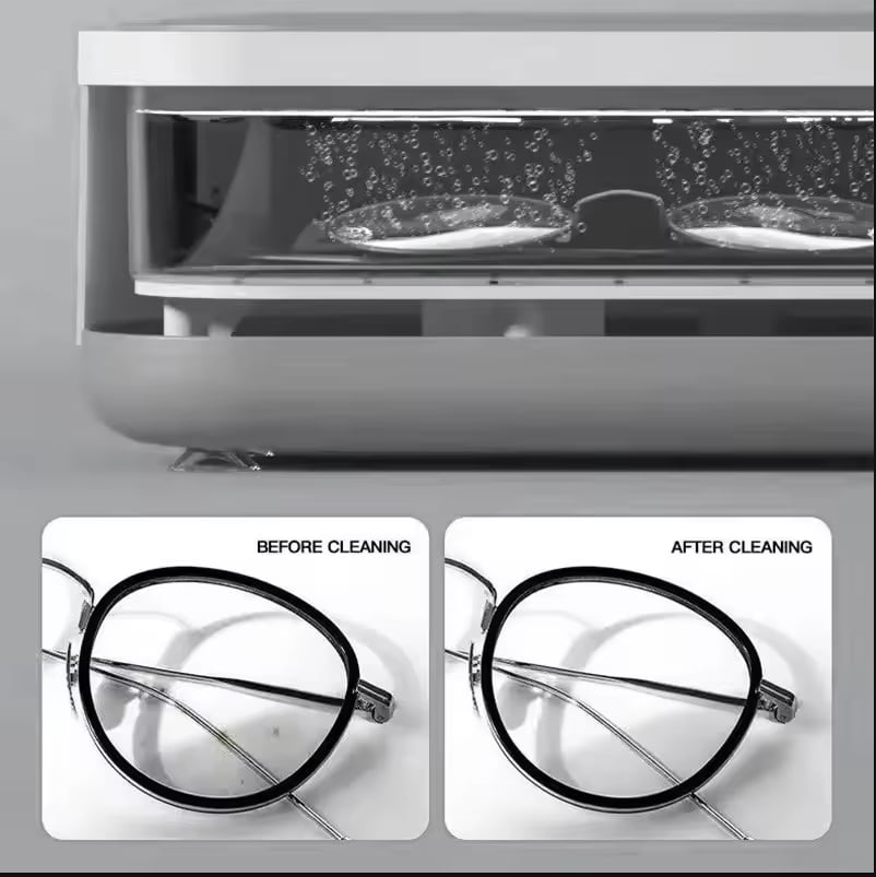 Ultrasonic Cleaner with Sterilization – Professional Jewelry & Eyewear Cleaning Machine, Portable for Home & Office